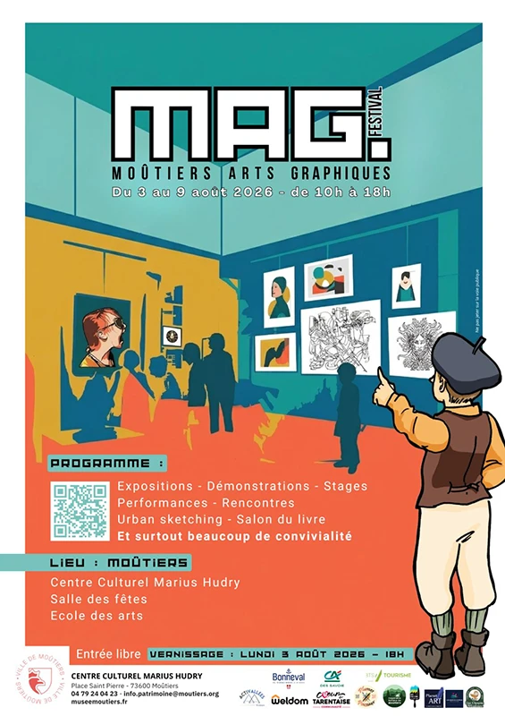 Affiche d'un festival d'arts graphiques.