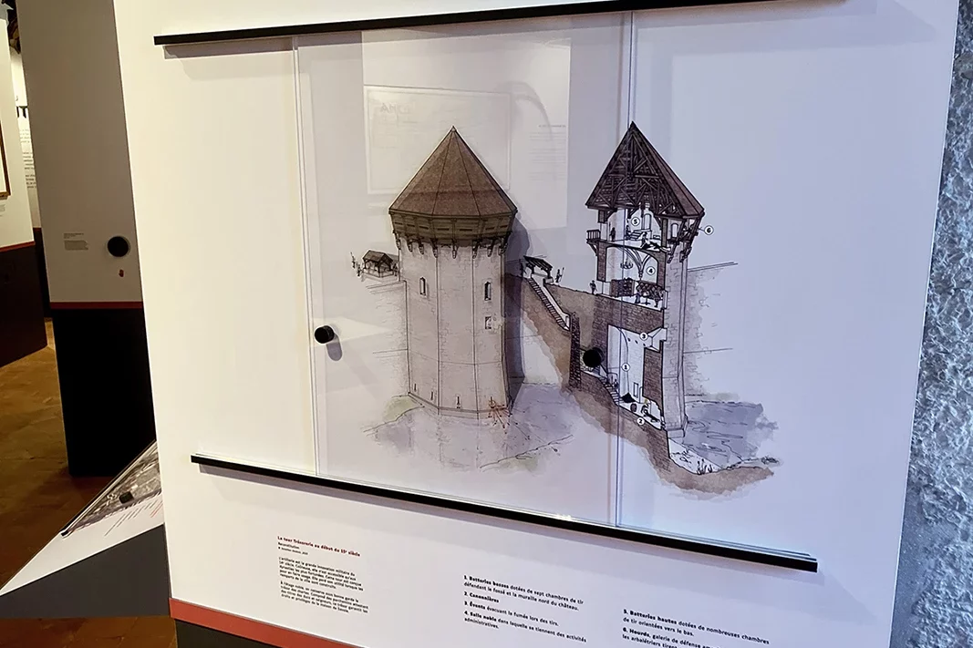 jonathan-desbois-illustration-reconstitution-historique-chateau-1d-10 Photographie de l’exposition permanente de la Chambre des Comptes au château de Chambéry.