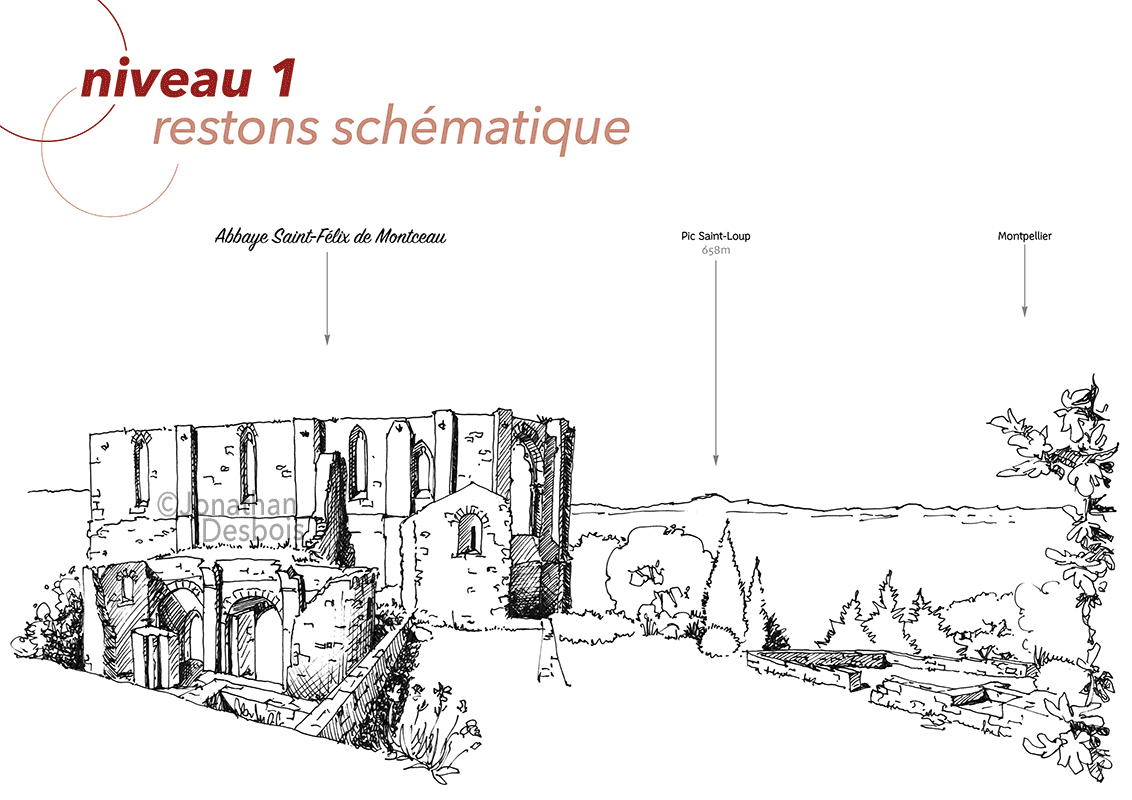 Animation montrant différents niveaux de graphisme dans les prestations d'illustration proposées.